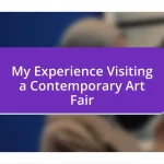 My Experience Visiting a Contemporary Art Fair