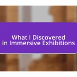 What I Discovered in Immersive Exhibitions